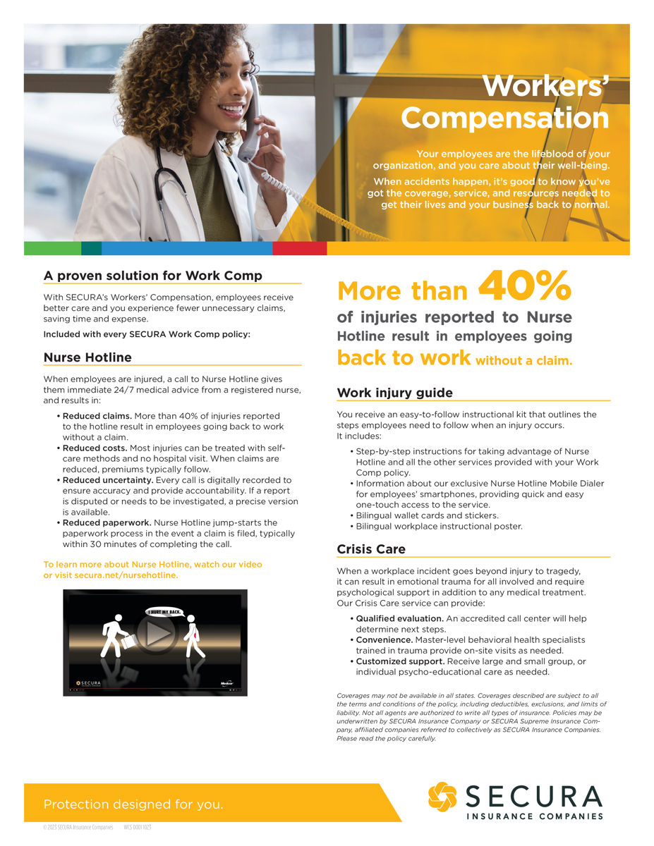 Workers' Compensation Sell Sheet